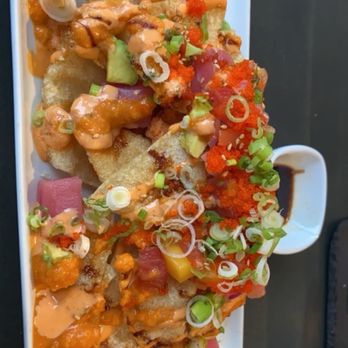 Fighting Fish - Flaming Tuna Nachos - Sushi Bars Near Me - Richmond, Virginia Fighting Fish - Flaming Tuna Nachos - Sushi Bars Near Me - Richmond, Virginia