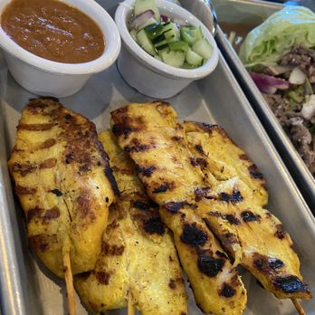 Moo Dang - 4 Satay - Thai Near Me - Reno, Nevada
