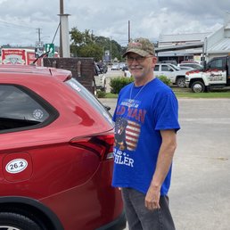 Husband and "new" car Husband and "new" car
