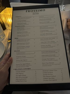 Menu photo 1 Prossimo Ristorante Tulsa, OK Menu photo 1 Prossimo Ristorante Tulsa, OK