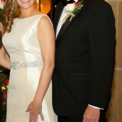 West Lake Tailors - Hilda altered this beautiful wedding gown she took some material off the bottom. Took the waist in and shoulders also took them in.