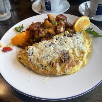 Cattle Ranch Cafe - The meat lovers omelette. No lie on how much meat is in the omelette - Breakfast & Brunch Near Me - Chino, California Cattle Ranch Cafe - The meat lovers omelette. No lie on how much meat is in the omelette - Breakfast & Brunch Near Me - Chino, California