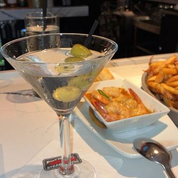 Ruth's Chris Steak House - Martini  , bbq shrimp , and truffle fries - Steakhouses Near Me - Long Beach, California