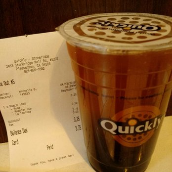 Quickly - Peach flavored rose tea. - Bubble Tea Near Me - Pleasanton, California Quickly - Peach flavored rose tea. - Bubble Tea Near Me - Pleasanton, California