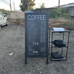 The Coop Coffee - Main menu. They also had an additional specialty menu at the window.