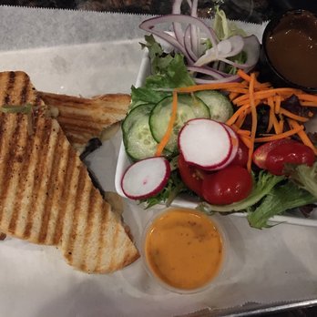 Melt Kitchen and Bar - Port City with a side salad (balsamic dressing) - New American Near Me - Greensboro, North Carolina Melt Kitchen and Bar - Port City with a side salad (balsamic dressing) - New American Near Me - Greensboro, North Carolina