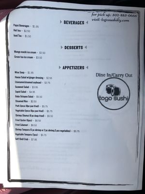 Menu photo 5 ToGo Sushi Louisville, KY Menu photo 5 ToGo Sushi Louisville, KY
