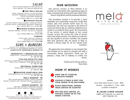 Menu photo 3 The Core Kitchen at Atomic Dog Cidery Gettysburg, PA Menu photo 3 The Core Kitchen at Atomic Dog Cidery Gettysburg, PA