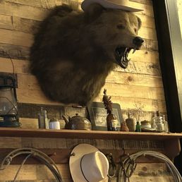 This guy watched over us in the "Wild West" room! This guy watched over us in the "Wild West" room!
