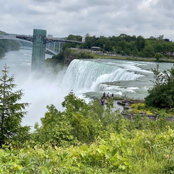 Bridal Veil Falls - Niagara Falls - 06.14.23 view of the Bridal Veil and the American Falls from Goat Island located on the US side of Niagara Falls - Landmarks & Historical Buildings Near Me - Niagara Falls, New York