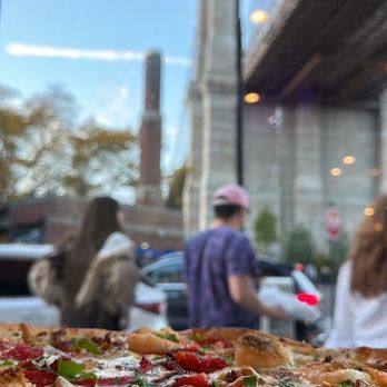 Ignazio's - Window view of the BK Bridge! - Pizza Near Me - Brooklyn, New York