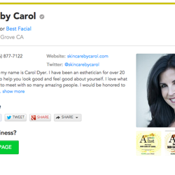 Skin Care By Carol - Yay!!!! Voted Best Facial Sacramento Alist 7 times!!!! Thanks everyone that made it happen! 3