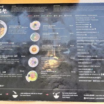 Kajiken - Menu of noodle dishes 7/8/26 - Japanese Near Me - San Mateo, California Kajiken - Menu of noodle dishes 7/8/26 - Japanese Near Me - San Mateo, California