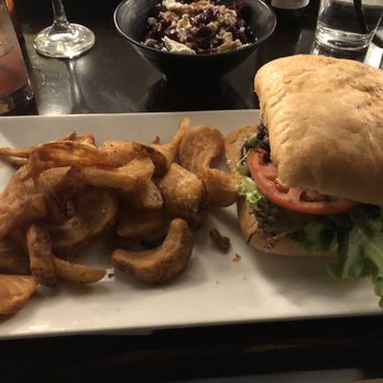 True Eats & Drinks - Bison burger with fries - Barbeque Near Me - Munster, Indiana True Eats & Drinks - Bison burger with fries - Barbeque Near Me - Munster, Indiana