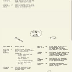 Candle - Lunch menu
