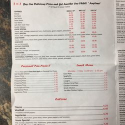 Rafael's Italian Restaurant - Menu pg 2