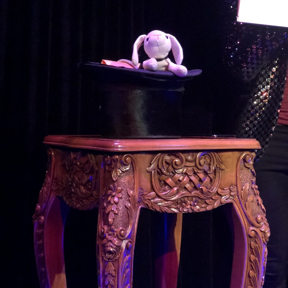 Trickery - Hoppy the psychic wonder bunny of course... - Performing Arts Near Me - Chicago, Illinois Trickery - Hoppy the psychic wonder bunny of course... - Performing Arts Near Me - Chicago, Illinois