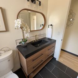 Home To Haven Transformations - New bath vanity install