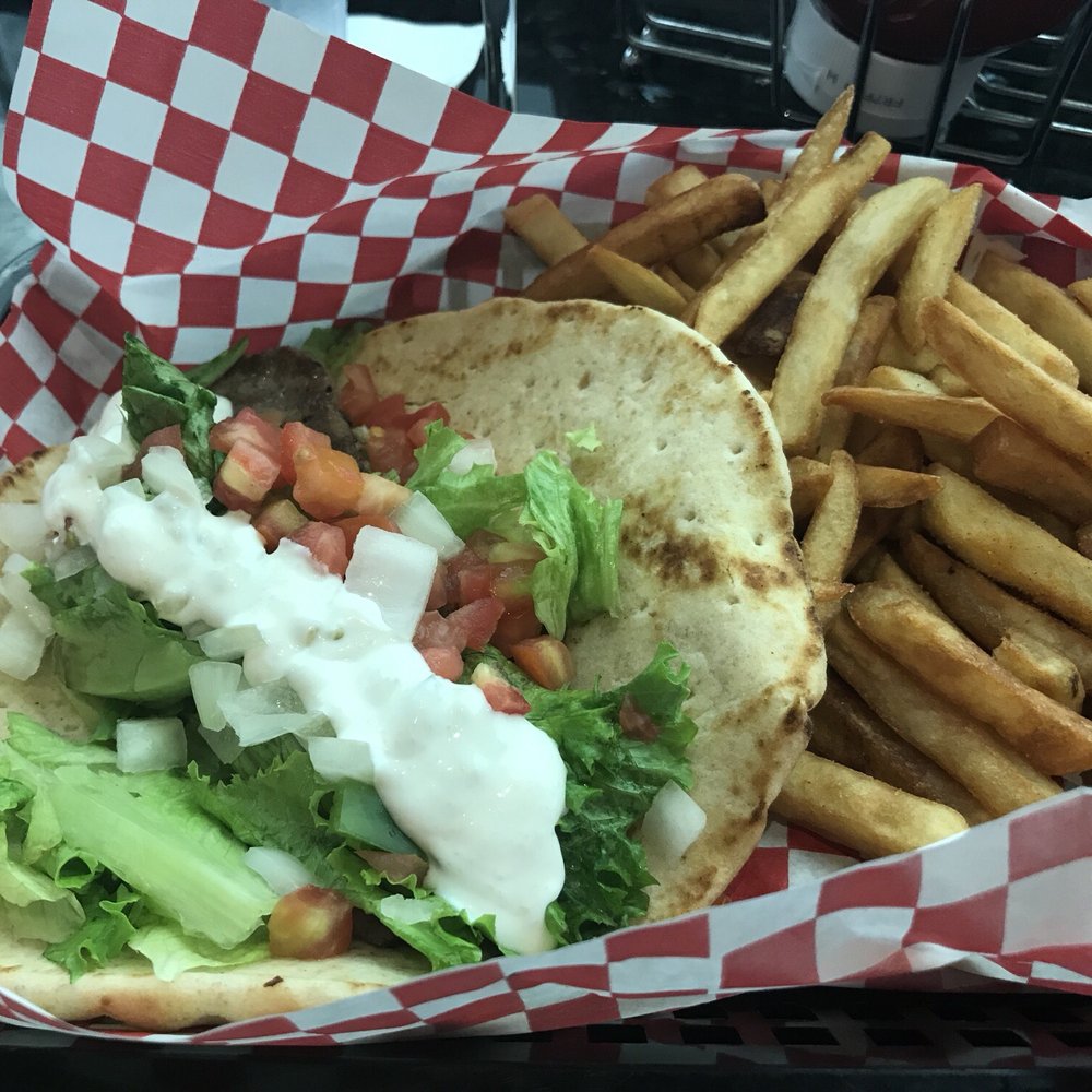 Champs Americana - Gyro with fries - Sports Bars Near Me - Detroit, Michigan Champs Americana - Gyro with fries - Sports Bars Near Me - Detroit, Michigan