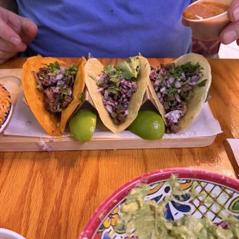Cielo Azteca - 2 lengua tacos, 1 birria taco - Mexican Near Me - Benson, North Carolina