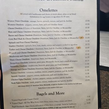 Weston Diner - Menu - Diners Near Me - Davie, Florida