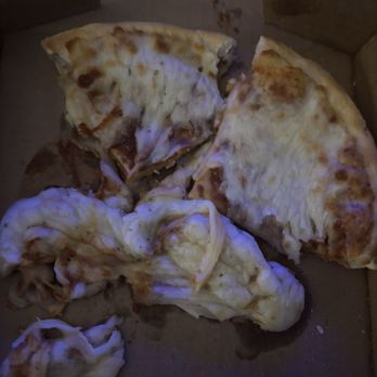Pizza Shoppe - Cheese mini with so much cheese we couldn't eat the rest. - Pizza Near Me - Shawnee, Kansas