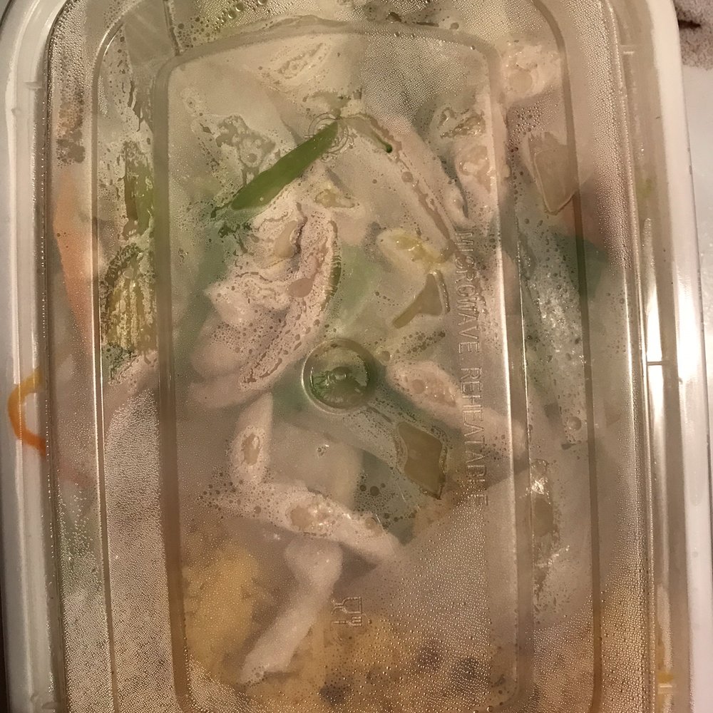 China Fun Restaurant - Chicken chow mein combination meal in reusable container - Chinese Near Me - Reading, Pennsylvania