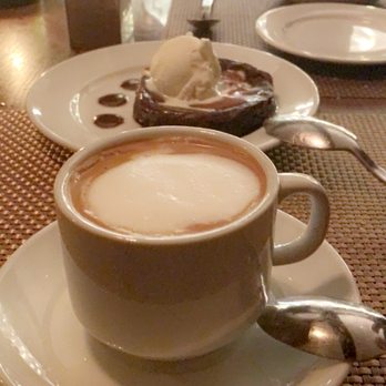 Oak Steakhouse - Chocolate Cake & Cappuccino - New American Near Me - Alpharetta, Georgia