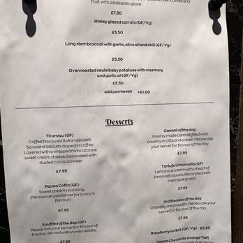 Mannucci's Italian Restaurant - Lé meñu - Italian Near Me - Cardigan, CGN
