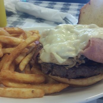 Brooks Burgers - Myrtle's Four Story Burger (with pepper jack cheese instead of brie) - Burgers Near Me - Naples, Florida
