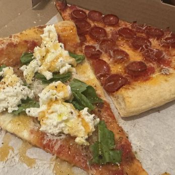 Miami Slice - Margherita de la casa with the kicks  & pepperoni proper - Pizza Near Me - Las Vegas, Nevada