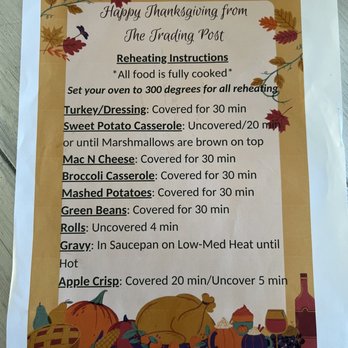 The Trading Post - Cooking instructions - Southern Near Me - Emerald Isle, North Carolina