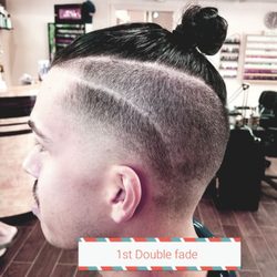 Weber's Barbering - This is a double fade that I did...changed it up a little bit.