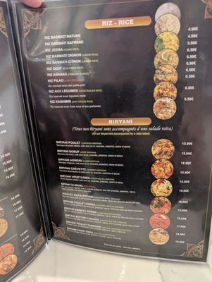 Menu photo 4 Taj Mahal Paris, 75