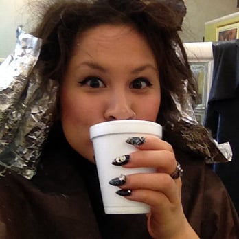 Hair by LaSandra - Drinking some water while I wait for my hair to process! - Hair Stylists Near Me Hair by LaSandra - Drinking some water while I wait for my hair to process! - Hair Stylists Near Me