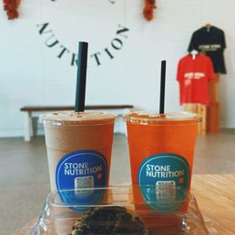 Banana nut smoothie, Socal Sunrise, Protein Donut Banana nut smoothie, Socal Sunrise, Protein Donut