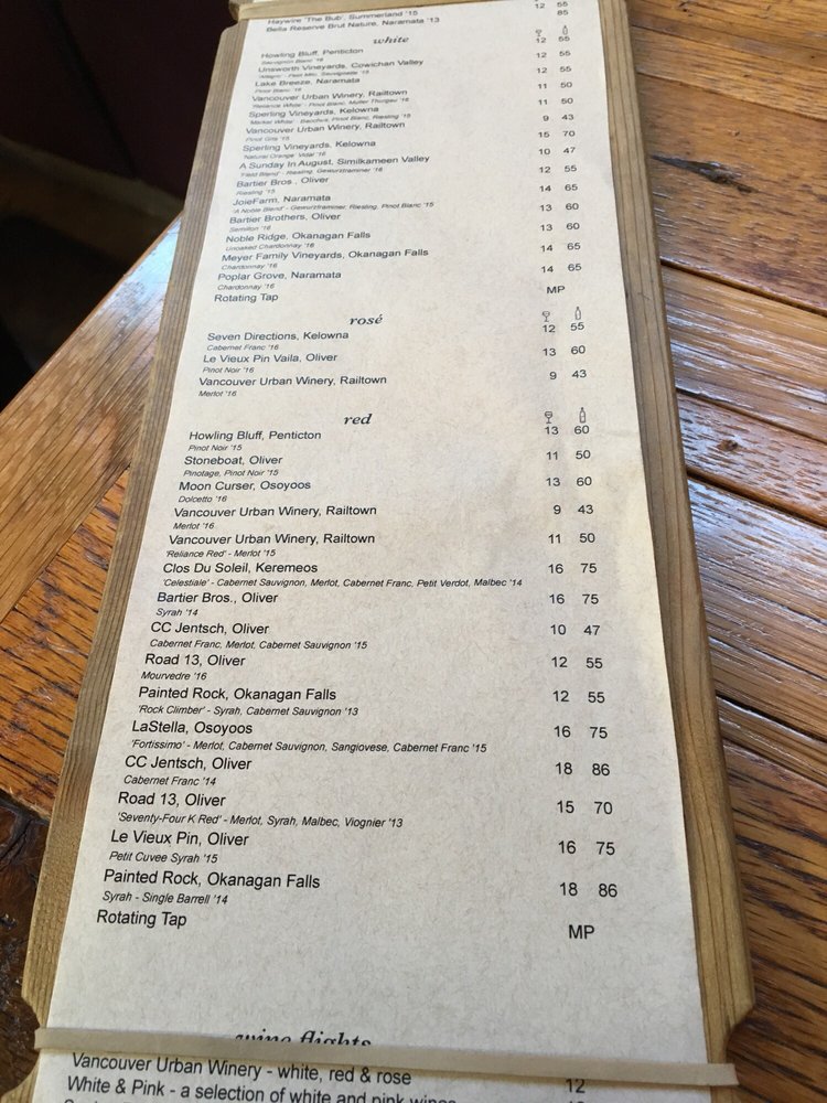 Urban Vines Winery Urban Wines Menu CLE URBAN WINERY Wine Bar