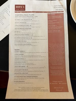 Menu photo 6 Dante's Fire Tucson, AZ Menu photo 6 Dante's Fire Tucson, AZ