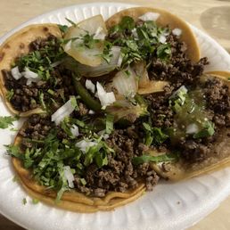 Asada tacos. Best in town!!