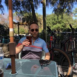 Beautiful patio at SuperCorsa. Perfect for a post ride beverage Beautiful patio at SuperCorsa. Perfect for a post ride beverage