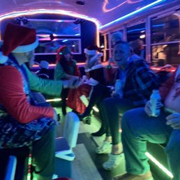 a group of people on a bus a group of people on a bus