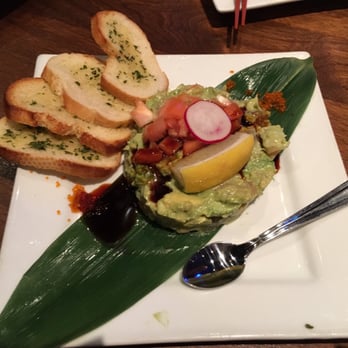 Kingyo Izakaya - Red tuna and black tiger prawn avocado tar tar ($11.80) - ok. Too much avocado, not enough of everything else. - Japanese Near Me - Toronto, Ontario