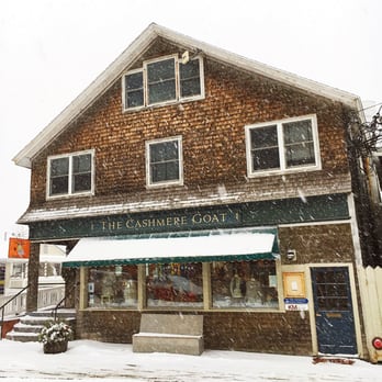 Cashmere Goat - The shop on a snowy day. - Knitting Supplies Near Me - Camden, Maine Cashmere Goat - The shop on a snowy day. - Knitting Supplies Near Me - Camden, Maine