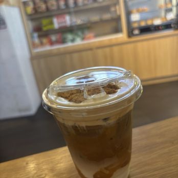Brew & Banh Mi Cafe - Biscoff creamy latte - Coffee & Tea Near Me - Milpitas, California Brew & Banh Mi Cafe - Biscoff creamy latte - Coffee & Tea Near Me - Milpitas, California