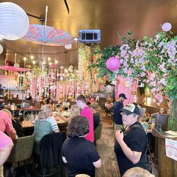 Cherry Blossom Festival - Inside the Parish restaurant during the National Cherry Blossom Festival in MACON Georgia