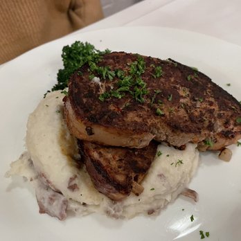 Duner's Restaurant - Bacon-Wrapped Meatloaf over mash and broccolini - New American Near Me - Charlottesville, Virginia