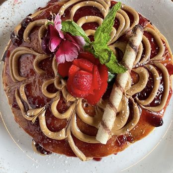 Fairview Farmers - This was huge PB&J pancakes - very fluffy - Breakfast & Brunch Near Me - Fairview, Texas