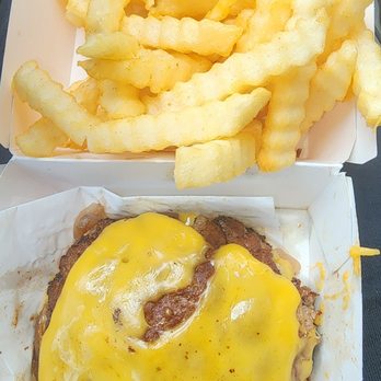 Culver's - This is a two patty burger w/o the bread and fries. I will create a jalopeno mash. - Fast Food Near Me - Macon, Georgia