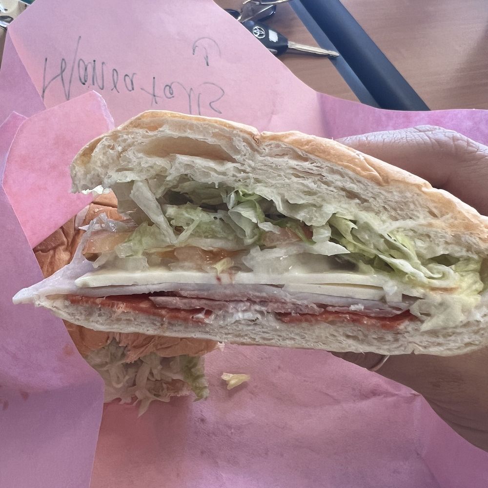 Ohana Sub Aiea - Manoa falls: pepperoni, Turkey and salami with pepper jack cheese, lettuce, tomato (onion was forgotten) - Sandwiches Near Me - Aiea, Hawaii Ohana Sub Aiea - Manoa falls: pepperoni, Turkey and salami with pepper jack cheese, lettuce, tomato (onion was forgotten) - Sandwiches Near Me - Aiea, Hawaii