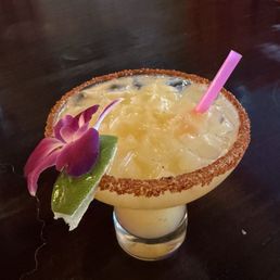 Happy hour marg, with tajin rim